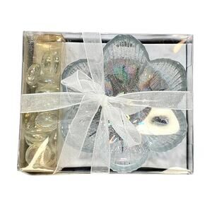 Luminessence Carnival Glass Bowl with Marbles Tea Light Gift Set Mothers Day